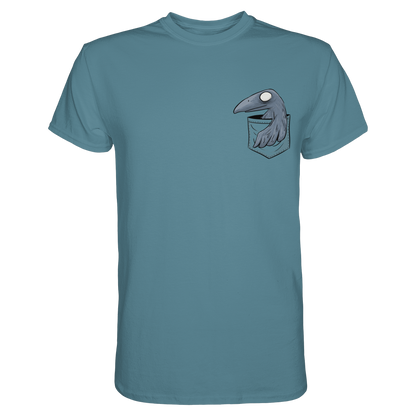 Grufti Rabe Krähe in der Tasche - Premium Shirt