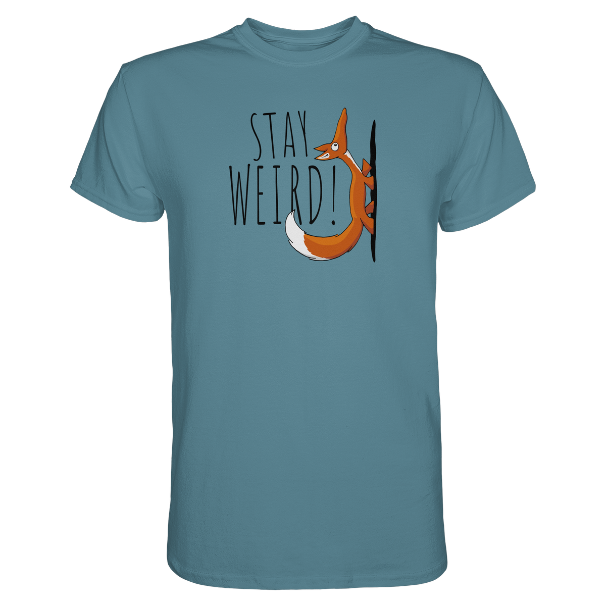 Stay Weird! Schräger Fuchs - Premium Shirt