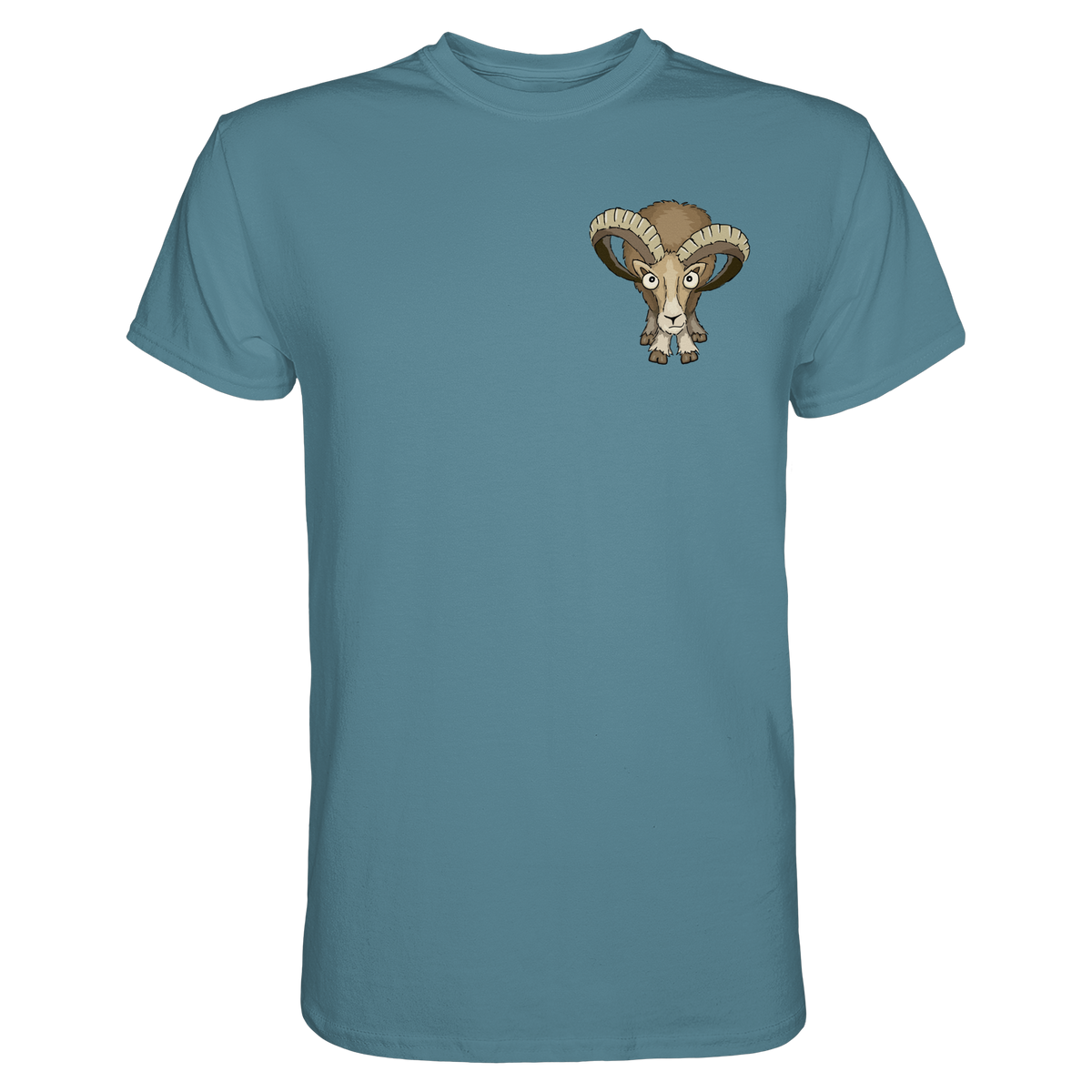 Bockiges Mufflon Widder Schafbock - Premium Shirt
