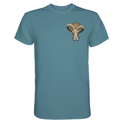Bockiges Mufflon Widder Schafbock - Premium Shirt
