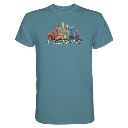 All Colors Matter! Regenbogen Tiere für Vielfalt - Premium Shirt