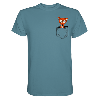 Fuchs in der Brusttasche | Taschen-Fuchs - Premium Shirt