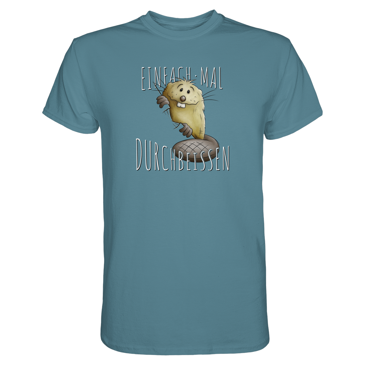 Einfach mal Durchbeissen Biber - Premium Shirt