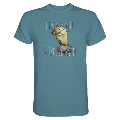Einfach mal Durchbeissen Biber - Premium Shirt