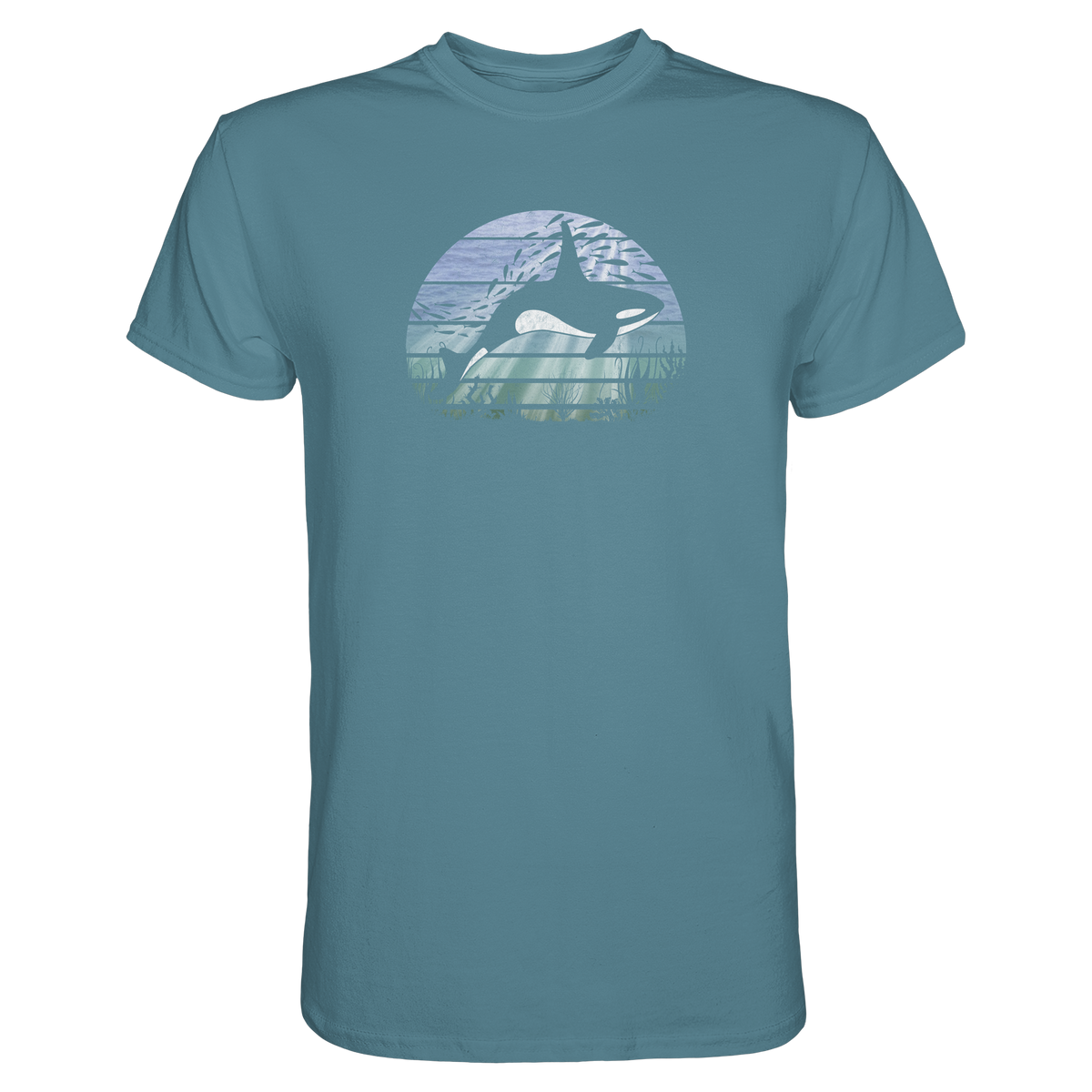 Retro Tiefsee Schwertwal Orca - Premium Shirt