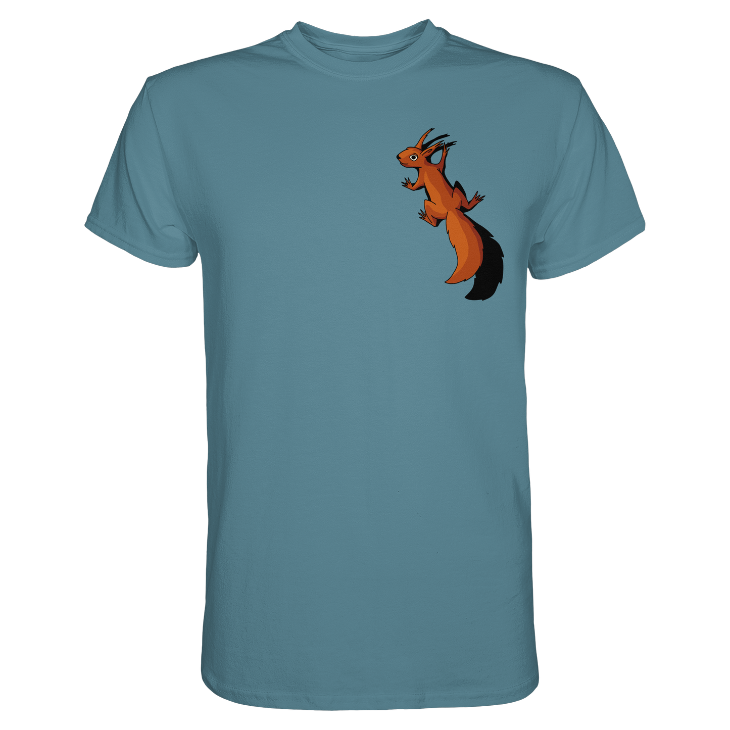 Süßes Eichhörnchen klettert - Premium Shirt
