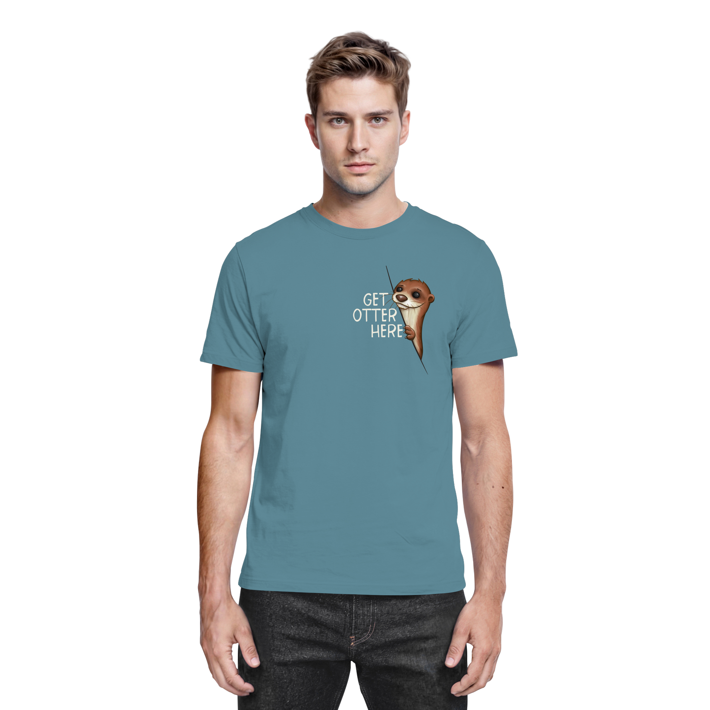 Get Otter Here | Lustiger Otter Kalauer - Premium Shirt