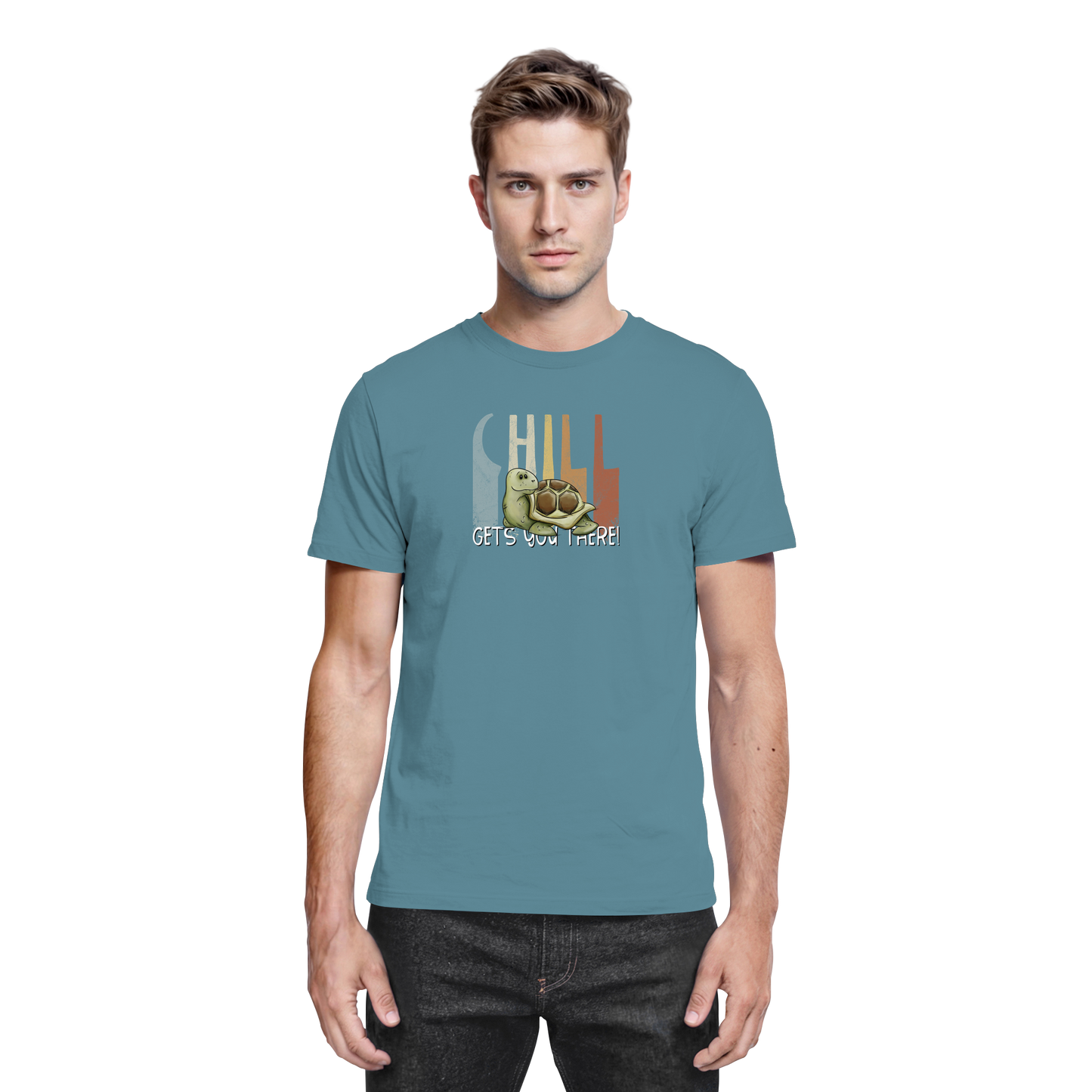 Gechillt gemütliche Schildkröte - Premium Shirt