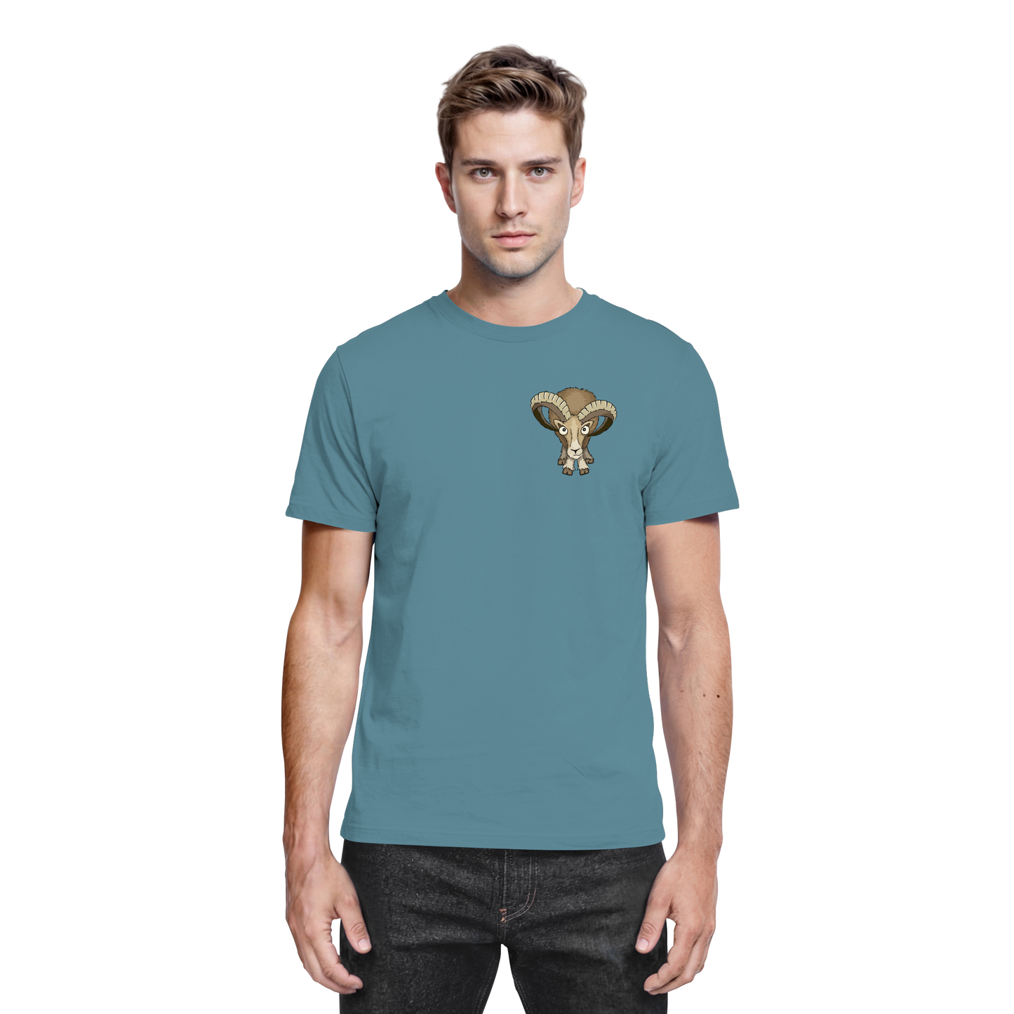 Bockiges Mufflon Widder Schafbock - Premium Shirt