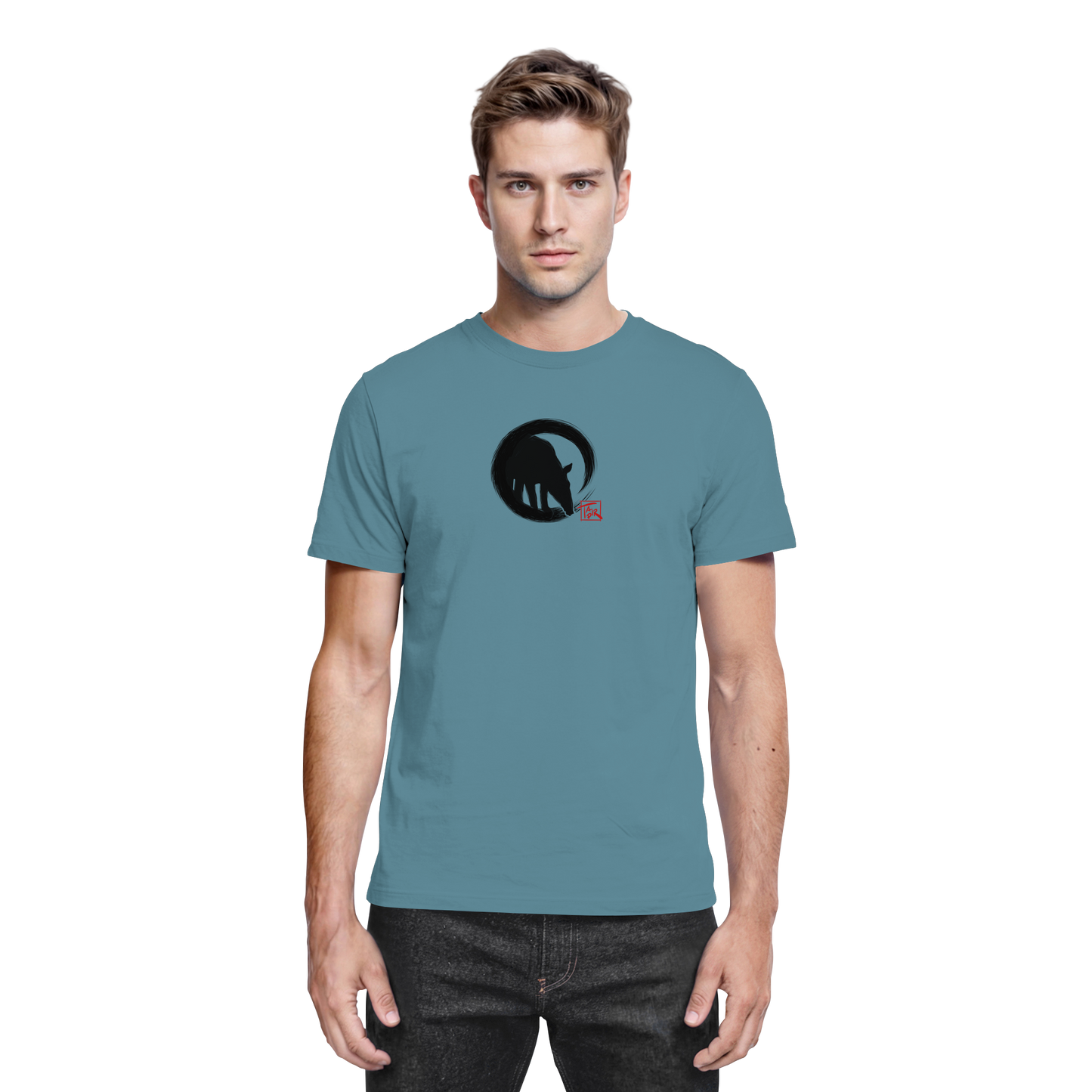 Zen Tapir im japanischen Enso Kreis - Premium Shirt