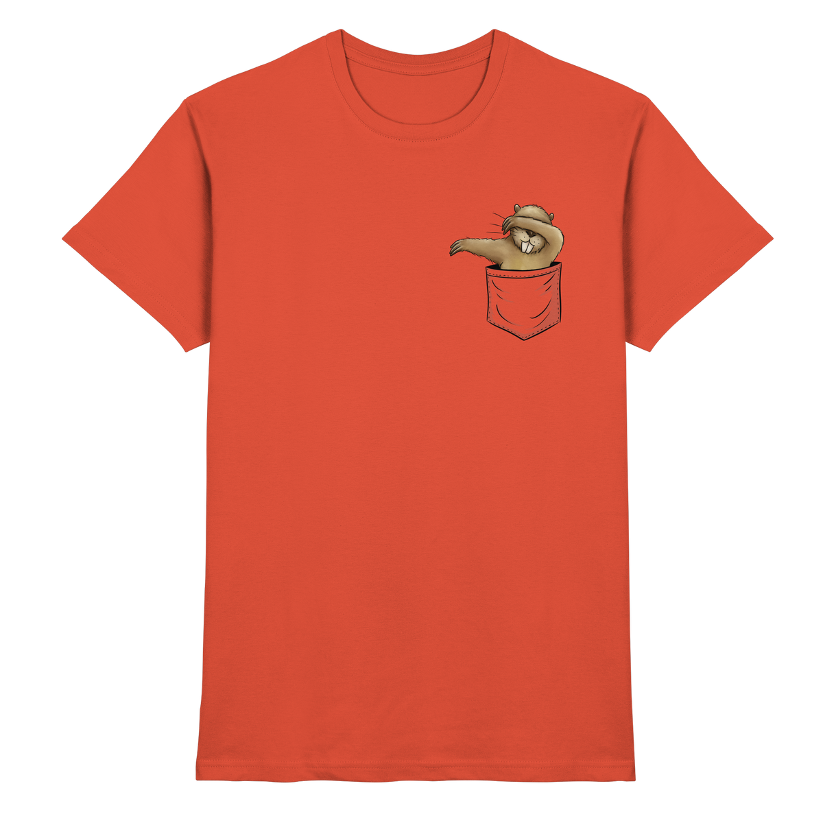 Dabbender Biber in Deiner Tasche - Premium Shirt