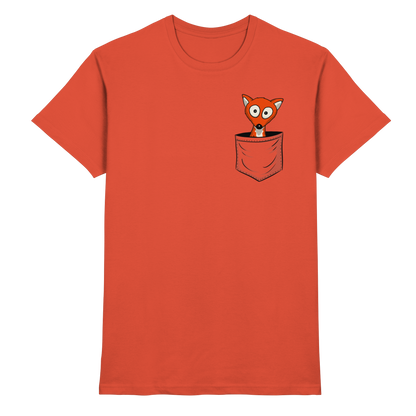 Fuchs in der Brusttasche | Taschen-Fuchs - Premium Shirt