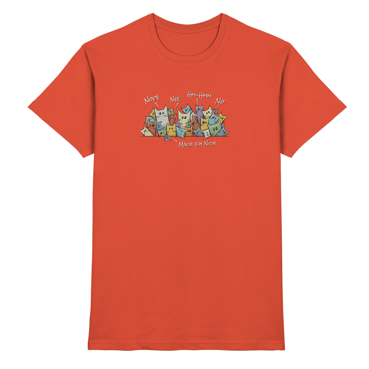 Nope, Nee, Nö Katzen - Premium Shirt