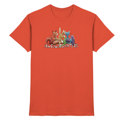 All Colors Matter! Regenbogen Tiere für Vielfalt - Premium Shirt