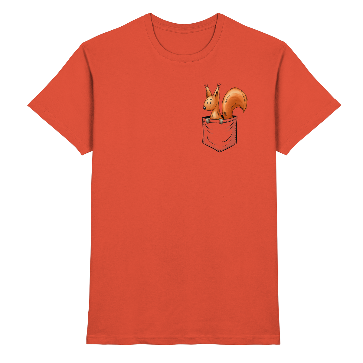 Lässiges Eichhörnchen In Tasche - Premium Shirt
