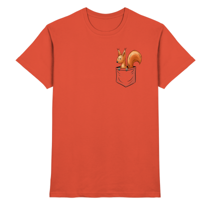 Lässiges Eichhörnchen In Tasche - Premium Shirt