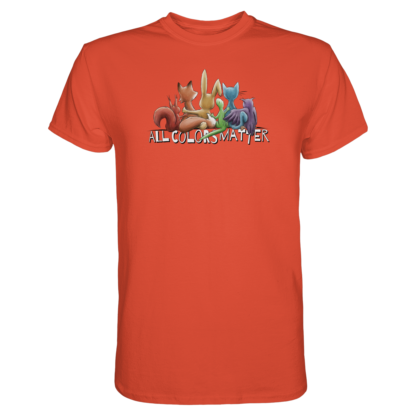 All Colors Matter! Regenbogen Tiere für Vielfalt - Premium Shirt