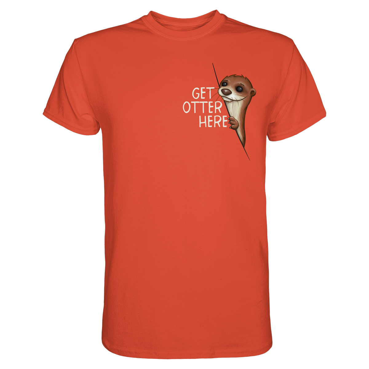 Get Otter Here | Lustiger Otter Kalauer - Premium Shirt