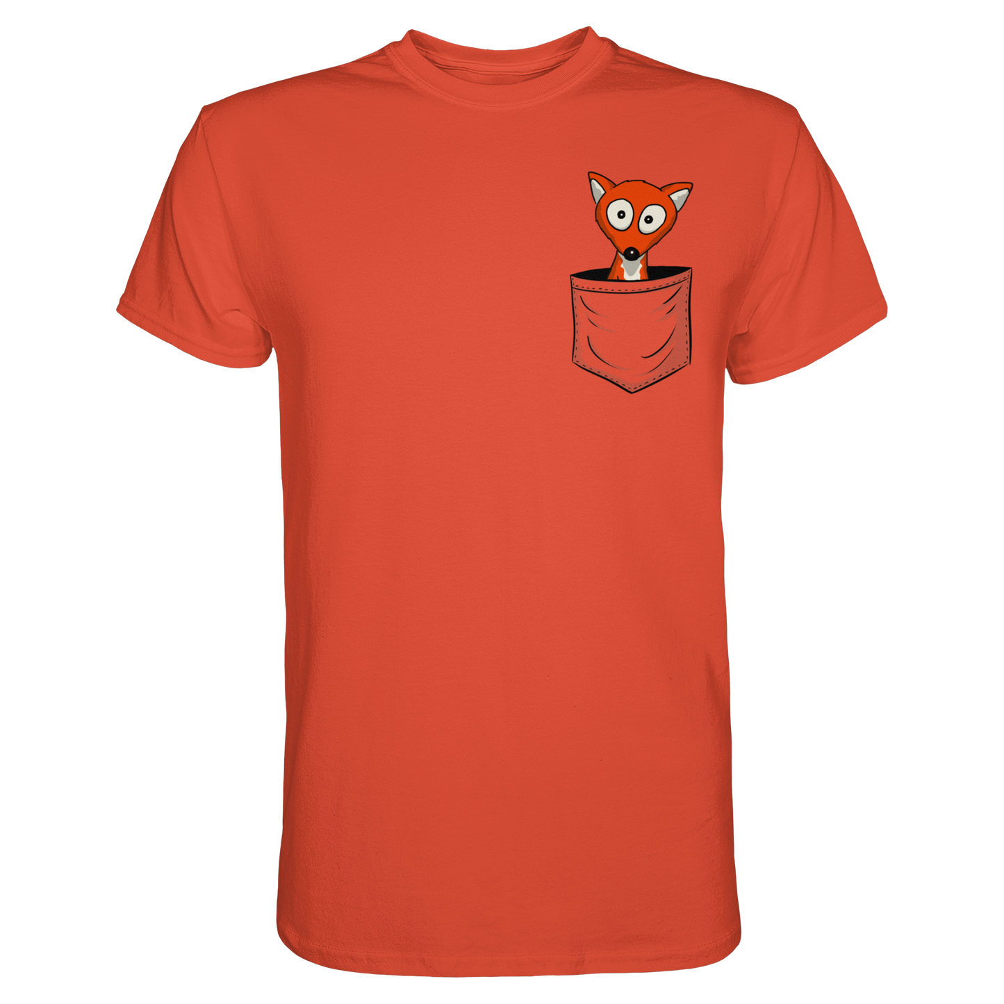 Fuchs in der Brusttasche | Taschen-Fuchs - Premium Shirt