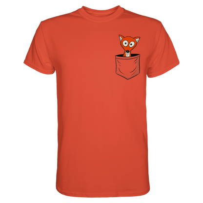 Fuchs in der Brusttasche | Taschen-Fuchs - Premium Shirt