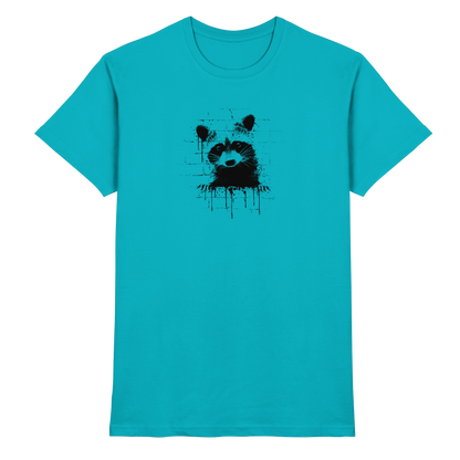 Funky Street Art Waschbär - Premium Shirt