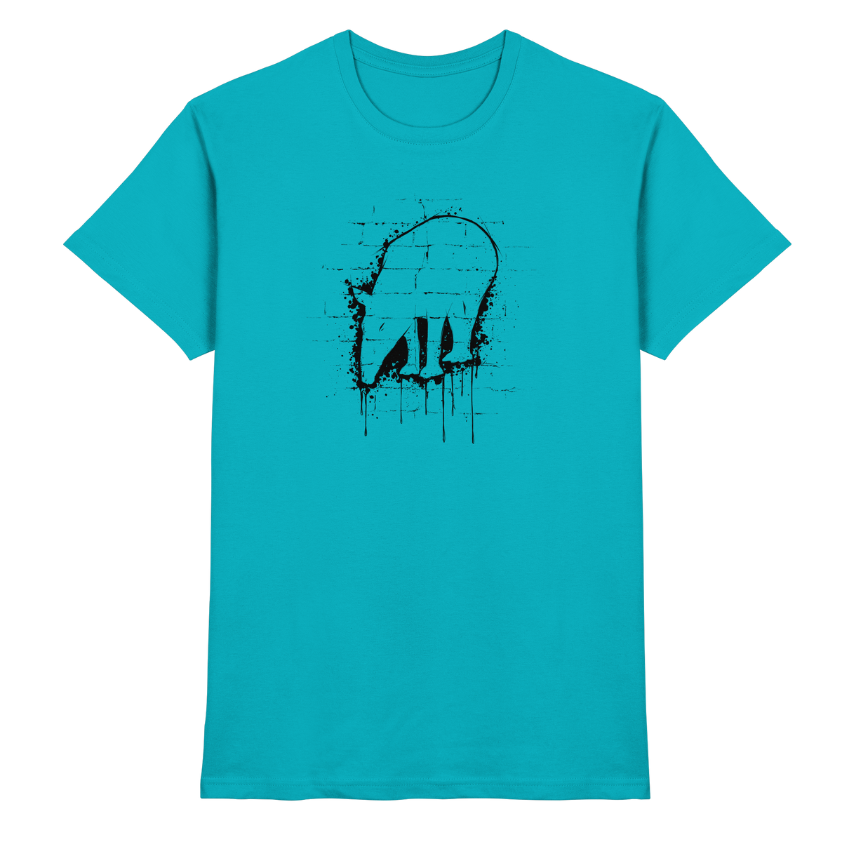Urban Street Art Tapir Silhouette - Premium Shirt