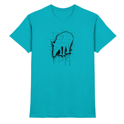 Urban Street Art Tapir Silhouette - Premium Shirt