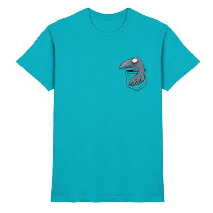 Grufti Rabe Krähe in der Tasche - Premium Shirt