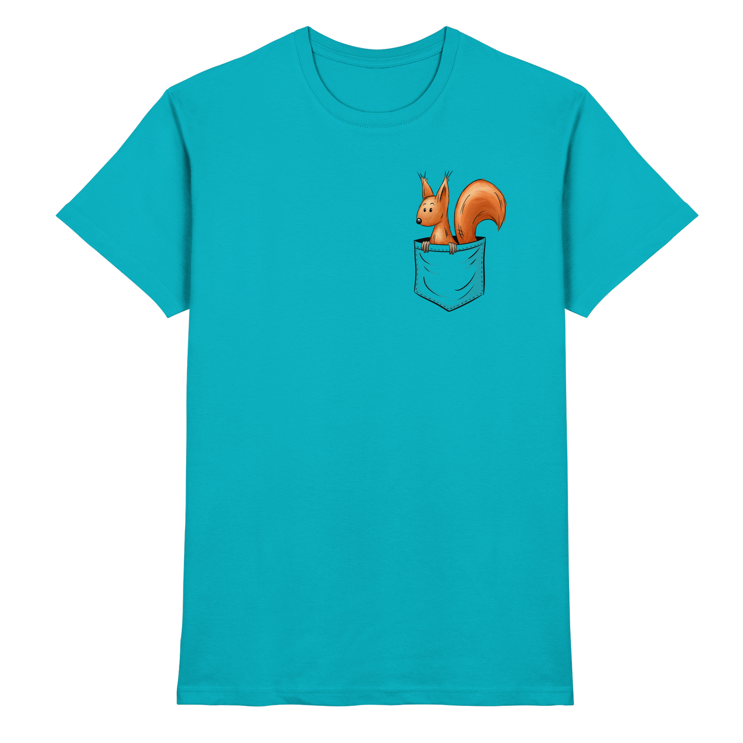Lässiges Eichhörnchen In Tasche - Premium Shirt