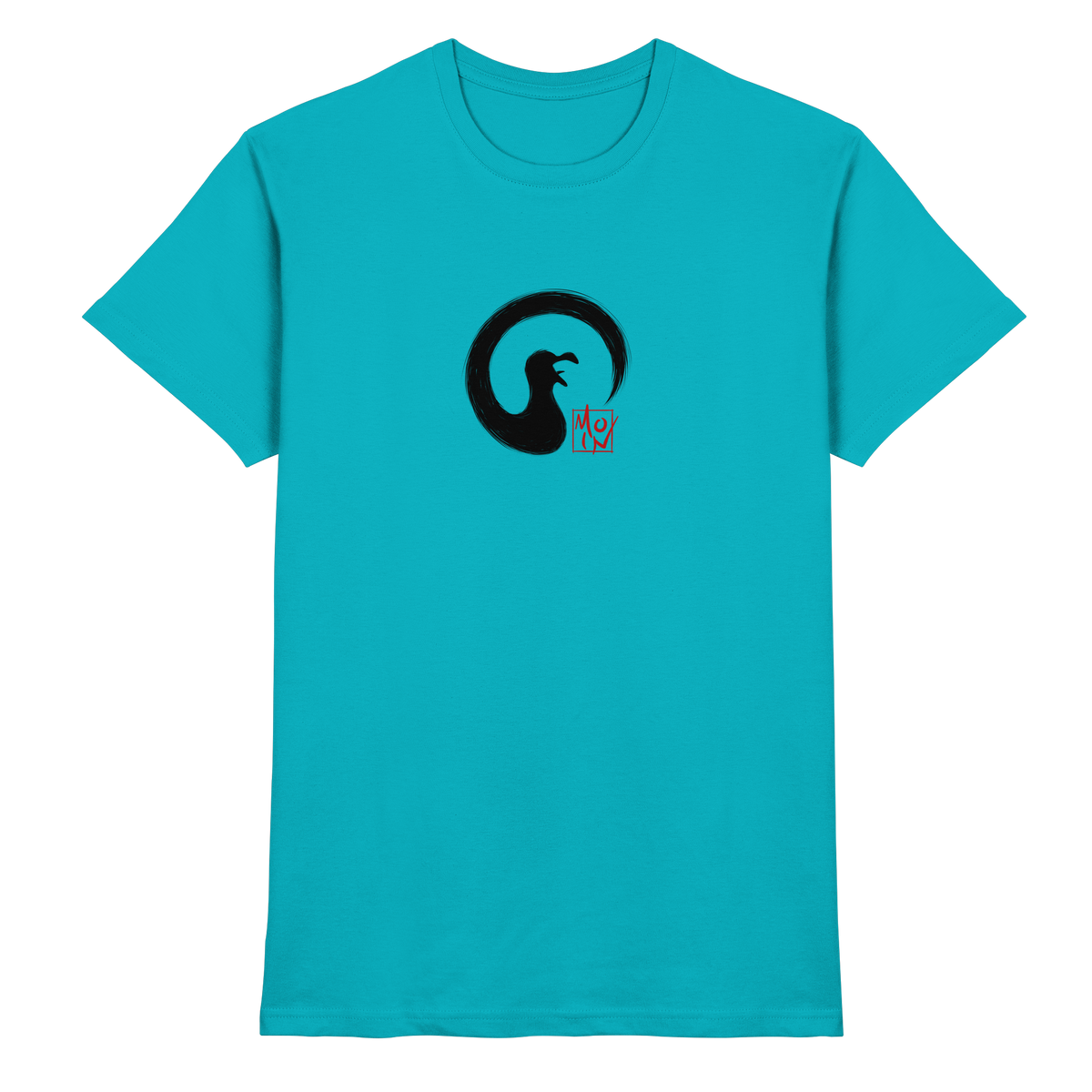 Moin kreischende japanische Enso Möwe - Premium Shirt