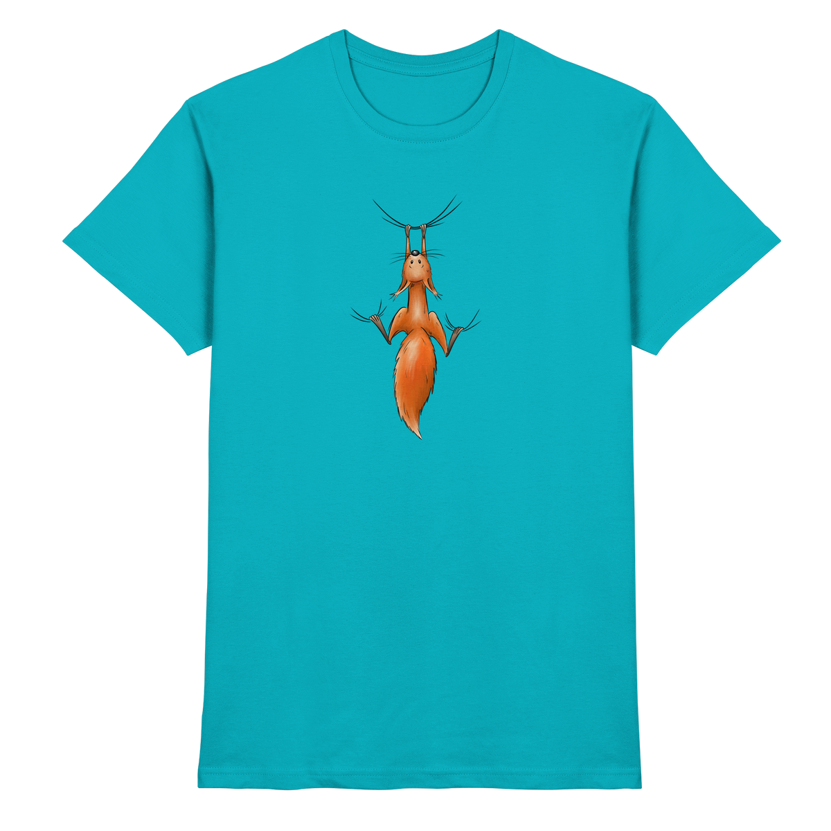 Rotes Eichhörnchen hängt ab - Premium Shirt