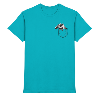 Lustig gemütlicher Dachs In der Tasche - Premium Shirt