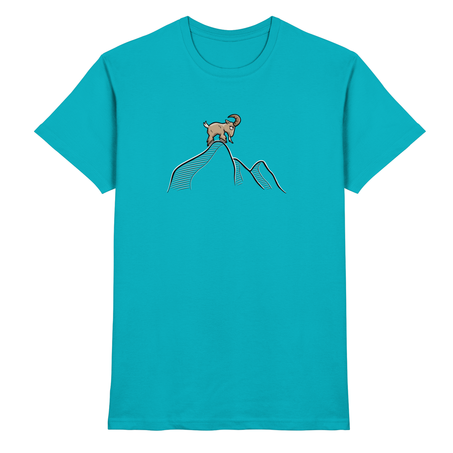 Ziegenbock in den Bergen - Premium Shirt