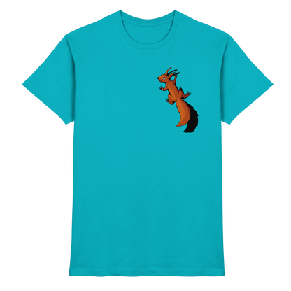 Süßes Eichhörnchen klettert - Premium Shirt