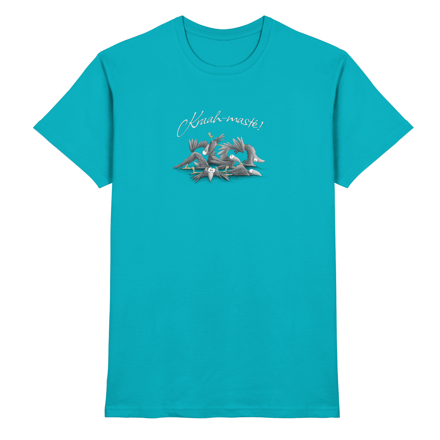 Kraah-masté! Yoga Raben Krähen - Premium Shirt