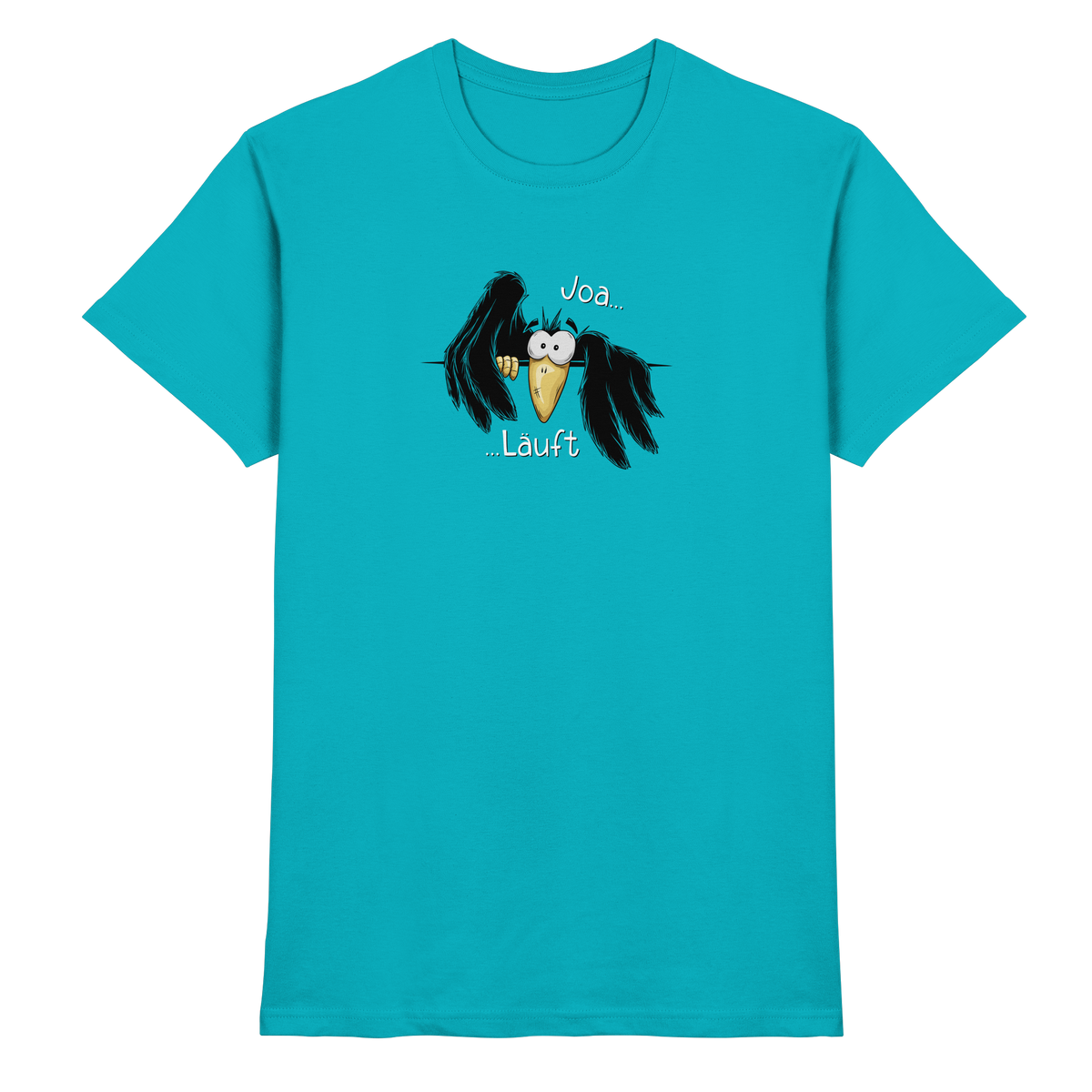 Joa Läuft Krähe gechillter Rabe - Premium Shirt