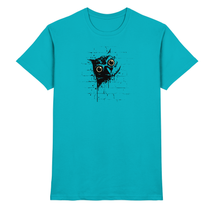 Lässige Street Art Eule - Premium Shirt