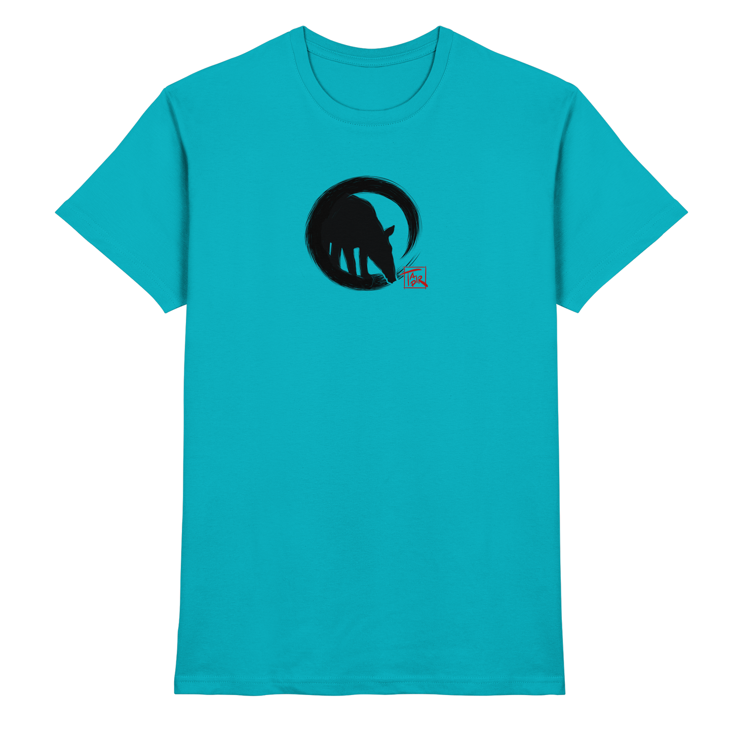 Zen Tapir im japanischen Enso Kreis - Premium Shirt