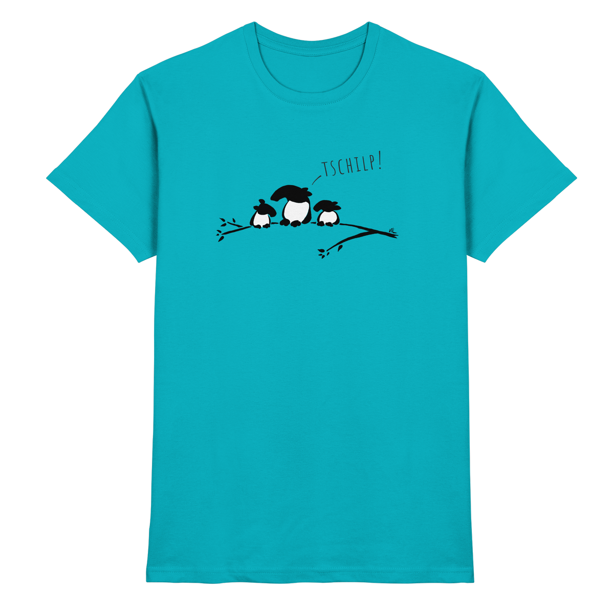 Drei kleine Tapir-Vögel - Premium Shirt