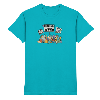 Demo-Katzen gegen Faschismus und für Vielfalt - Premium Shirt