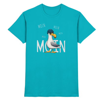 Moin Moin Lässige Hipster Möwe  - Premium Shirt