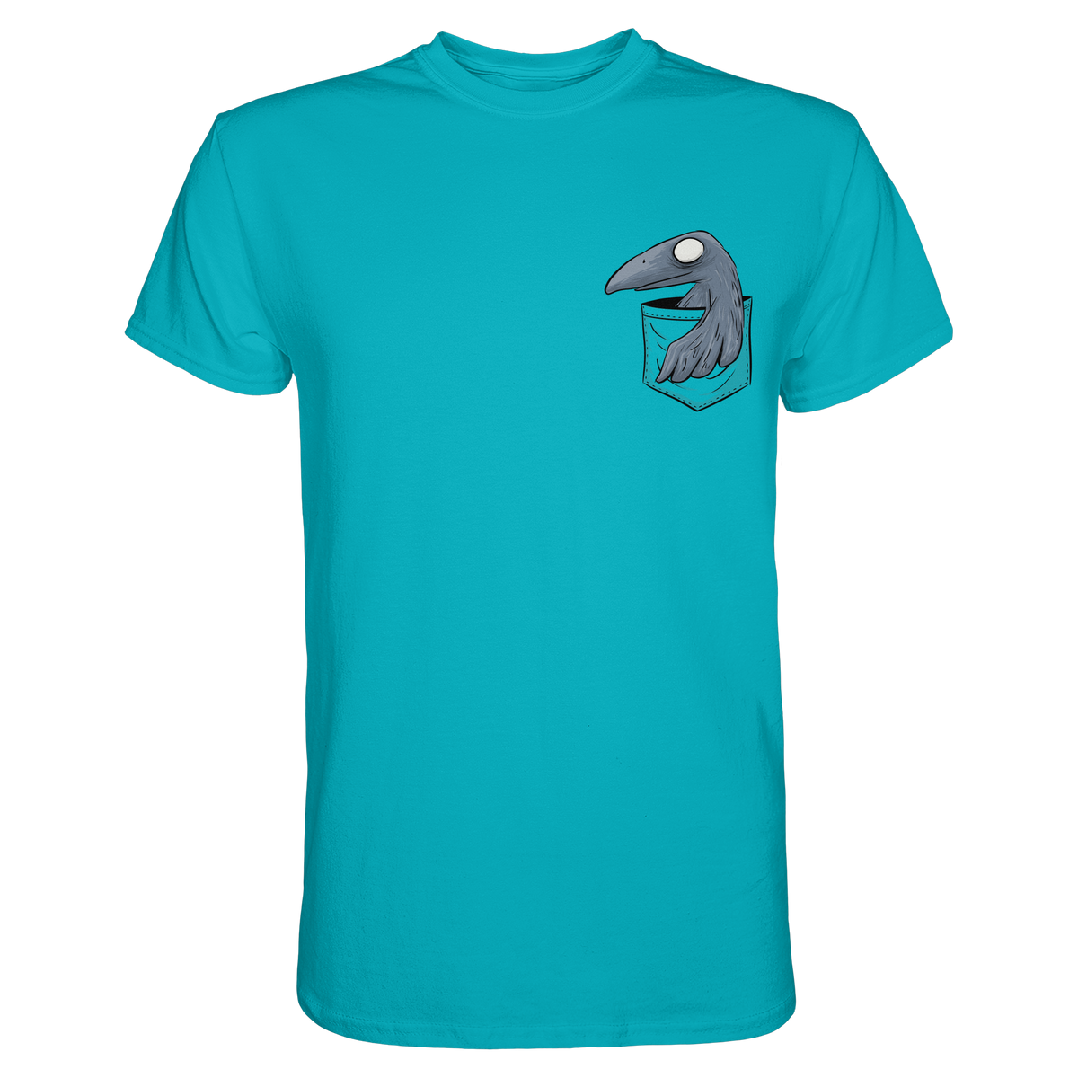 Grufti Rabe Krähe in der Tasche - Premium Shirt
