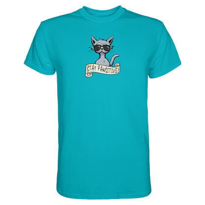 Stay Pawsitive Bleib lässig Hipster Katze - Premium Shirt