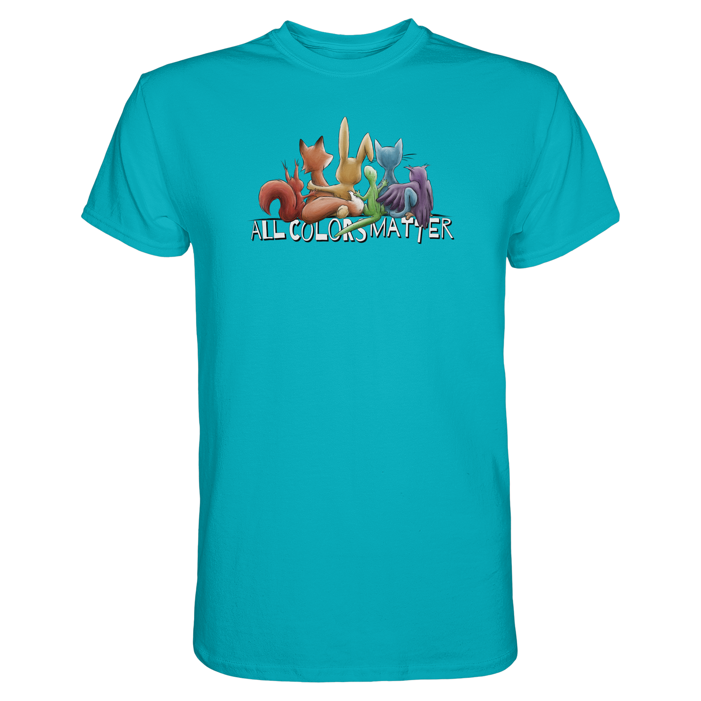 All Colors Matter! Regenbogen Tiere für Vielfalt - Premium Shirt
