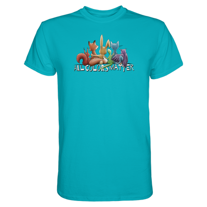 All Colors Matter! Regenbogen Tiere für Vielfalt - Premium Shirt
