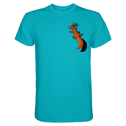 Süßes Eichhörnchen klettert - Premium Shirt
