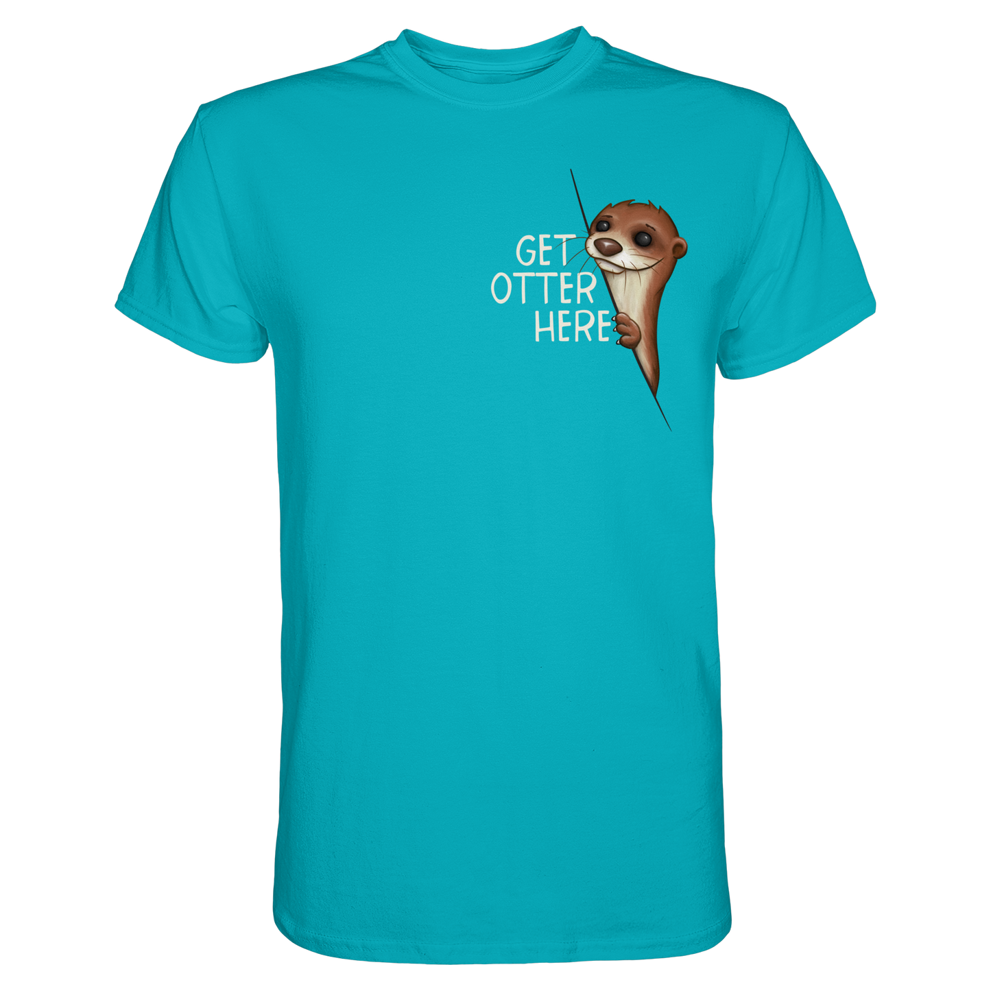 Get Otter Here | Lustiger Otter Kalauer - Premium Shirt