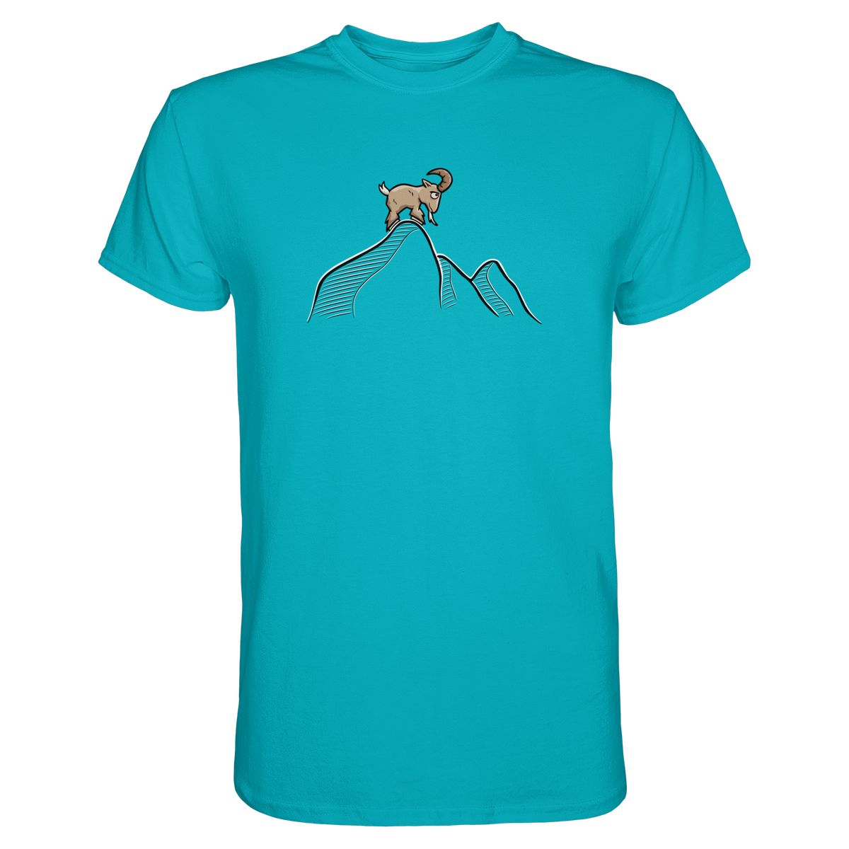 Ziegenbock in den Bergen - Premium Shirt