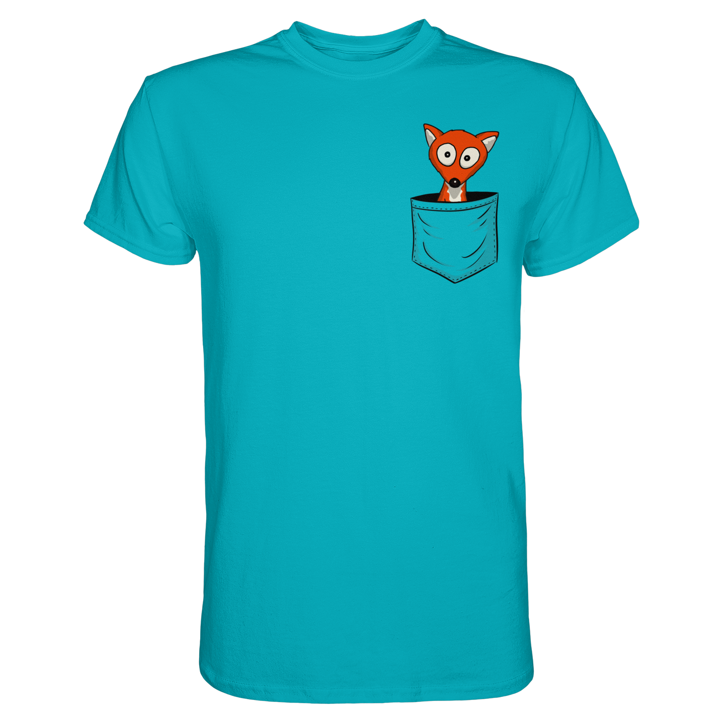 Fuchs in der Brusttasche | Taschen-Fuchs - Premium Shirt