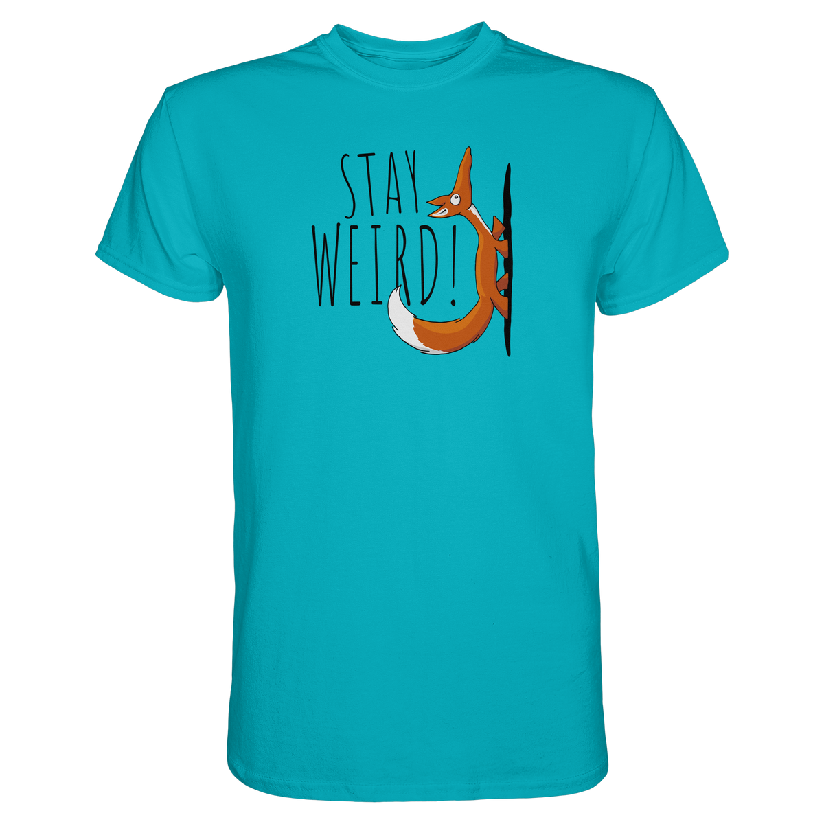 Stay Weird! Schräger Fuchs - Premium Shirt